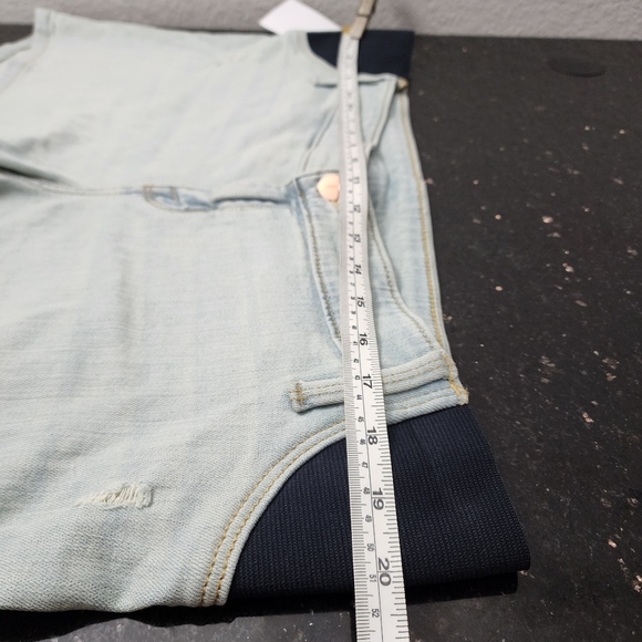 ISABEL MATERNITY By Ingrid & Isabel Under Belly Blue Jean Shorts. Size: 14. NWT - Picture 8 of 13